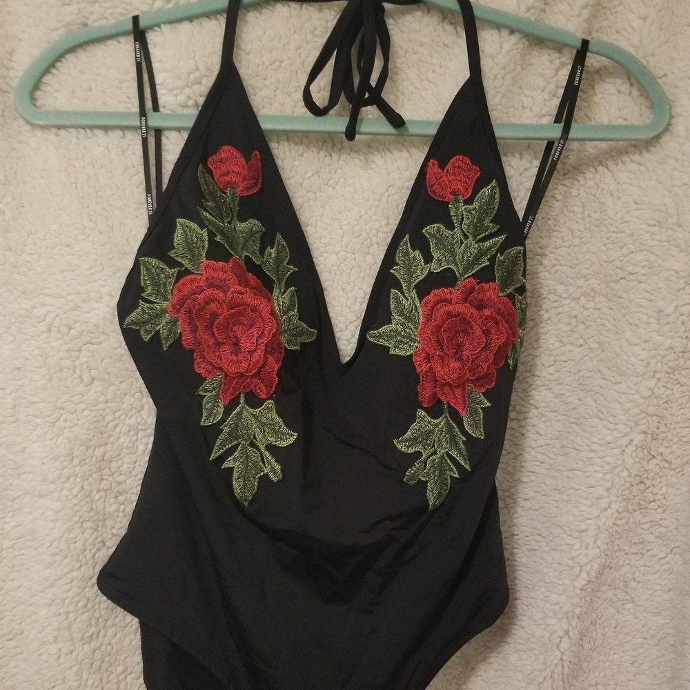 3/$25 Deep V halter body suit